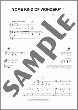 Some Kind Of Wonderful(Carole King/Gerry Goffin) 楽譜 ピアノ & ボーカル & ギター ダウンロード