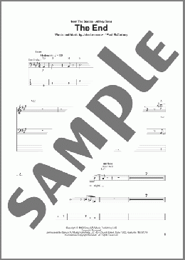 The End(The Beatles) 楽譜 ベース ダウンロード