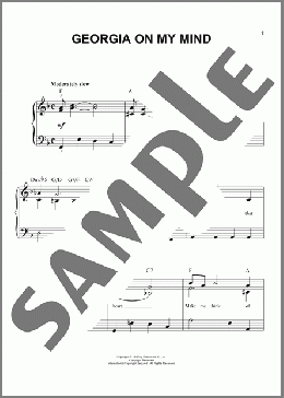 Georgia On My Mind(Ray Charles/Willie Nelson/Adam Perlmutter) 楽譜 その他 ダウンロード