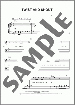 Twist And Shout(The Beatles/The Isley Brothers/Adam Perlmutter) 楽譜 ピアノ（ソロ） ダウンロード