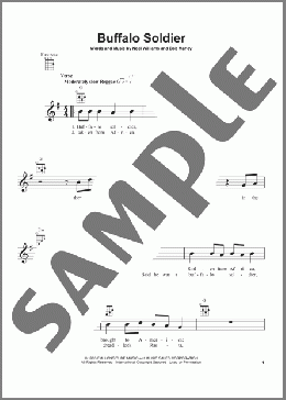 Buffalo Soldier(Bob Marley) 楽譜 ウクレレ（弾き語り） ダウンロード