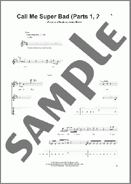 Call Me Super Bad (Parts 1, 2 & 3)(James Brown) 楽譜 ギタースコア ダウンロード