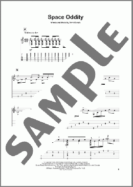 Space Oddity(David Bowie/John Hill) 楽譜 ギター（その他） ダウンロード