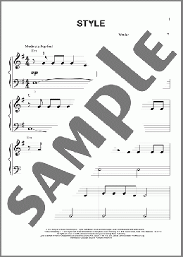 Style(Taylor Swift) 楽譜 ピアノ（ソロ） ダウンロード