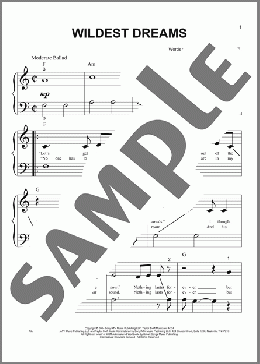 Wildest Dreams(Taylor Swift) 楽譜 ピアノ（ソロ） ダウンロード