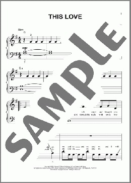 This Love(Taylor Swift) 楽譜 ピアノ（ソロ） ダウンロード