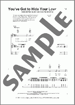 You've Got To Hide Your Love Away(The Beatles/Eddie Vedder/Fred Sokolow) 楽譜 その他 ダウンロード