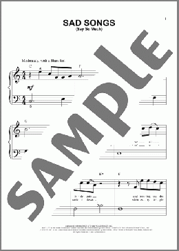 Sad Songs (Say So Much)(Elton John) 楽譜 ピアノ（ソロ） ダウンロード
