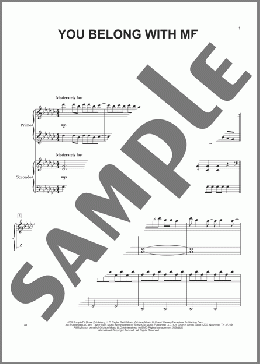 You Belong With Me(Taylor Swift) 楽譜 ピアノ（連弾） ダウンロード