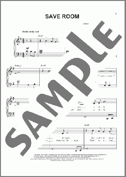 Save Room(John Legend) 楽譜 ピアノ（ソロ） ダウンロード