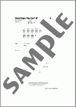Sometimes You Can't Make It On Your Own(U2) 楽譜 ギター（コード） ダウンロード
