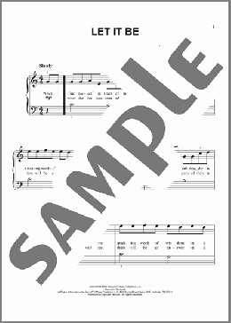 Let It Be(The Beatles/Kris Allen) 楽譜 その他 ダウンロード