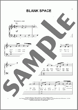 Blank Space(Taylor Swift) 楽譜 その他 ダウンロード