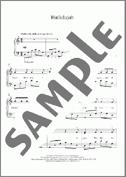 Hallelujah (arr. Carolyn Miller)(Leonard Cohen) 楽譜 ピアノ（ソロ） ダウンロード