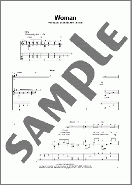 Woman(John Lennon/The Beatles) 楽譜 ギター（その他） ダウンロード