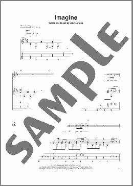 Imagine(John Lennon/The Beatles) 楽譜 ギター（その他） ダウンロード