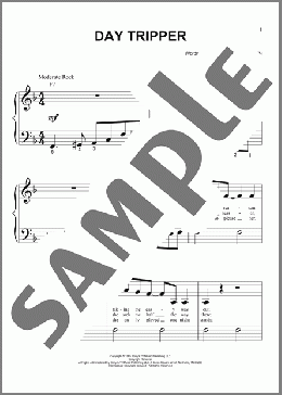 Day Tripper(The Beatles) 楽譜 ピアノ（ソロ） ダウンロード
