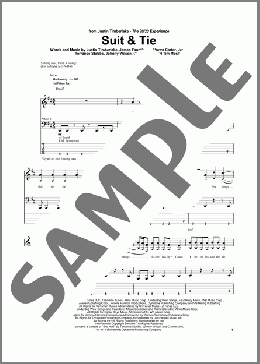 Suit & Tie(Justin Timberlake) 楽譜 ベース ダウンロード