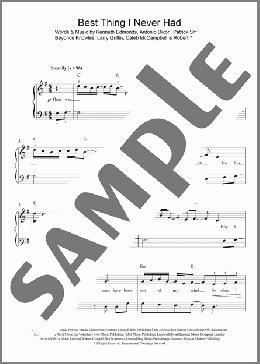 Best Thing I Never Had(Beyonce) 楽譜 ピアノ（ソロ） ダウンロード