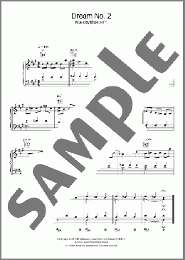 Dream #2 (Instrumental)(Elton John) 楽譜 ピアノ（ソロ） ダウンロード