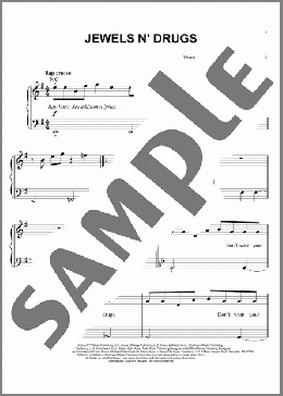 Jewels N' Drugs(Lady Gaga) 楽譜 ピアノ（ソロ） ダウンロード