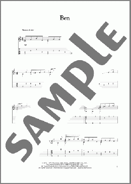 Ben(Michael Jackson) 楽譜 ギター（その他） ダウンロード