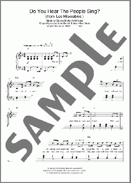 Do You Hear The People Sing? (from Les Miserables)(Claude-Michel Schonberg) 楽譜 ピアノ（ソロ） ダウンロード
