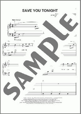 Save You Tonight(One Direction) 楽譜 ピアノ（ソロ） ダウンロード