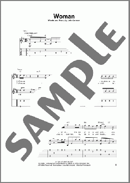 Woman(John Lennon) 楽譜 ギター（その他） ダウンロード
