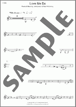 Love Me Do(The Beatles) 楽譜 クラリネット ダウンロード