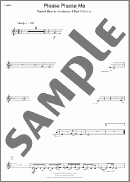 Please Please Me(The Beatles) 楽譜 クラリネット ダウンロード