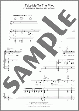 Take Me To The Pilot(Elton John) 楽譜 バイオリン ダウンロード