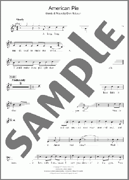 American Pie(Madonna/Don McLean) 楽譜 フルート ダウンロード