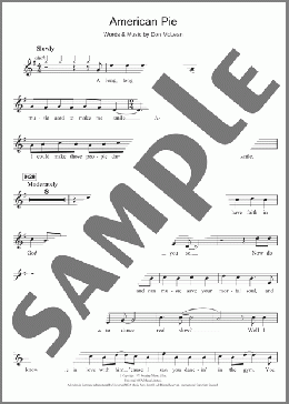 American Pie(Madonna/Don McLean) 楽譜 バイオリン ダウンロード