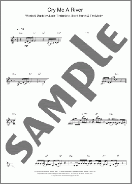 Cry Me A River(Justin Timberlake) 楽譜 クラリネット ダウンロード