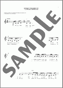 Because You Loved Me(Celine Dion) 楽譜 その他 ダウンロード