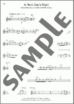 A Hard Day's Night(The Beatles) 楽譜 フルート ダウンロード
