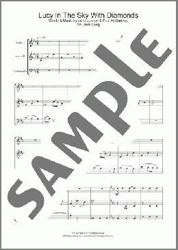 Lucy In The Sky With Diamonds(The Beatles) 楽譜 バイオリン ダウンロード