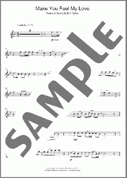 Make You Feel My Love(Bob Dylan/Adele) 楽譜 フルート ダウンロード