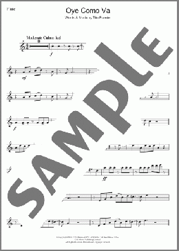 Oye Como Va(Santana/Tito Puente) 楽譜 フルート ダウンロード
