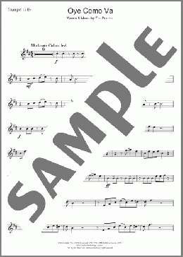 Oye Como Va(Santana/Tito Puente) 楽譜 トランペット（ソロ） ダウンロード