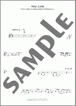 Hey Jude(The Beatles) 楽譜 クラリネット ダウンロード