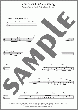You Give Me Something(James Morrison) 楽譜 フルート ダウンロード