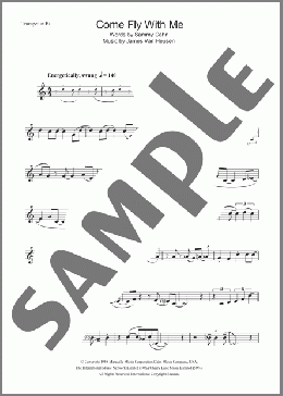 Come Fly With Me(Frank Sinatra) 楽譜 トランペット（ソロ） ダウンロード
