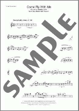 Come Fly With Me(Frank Sinatra) 楽譜 テナーサックス（ソロ） ダウンロード
