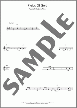 Fields Of Gold(Sting) 楽譜 クラリネット ダウンロード