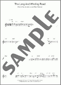 The Long And Winding Road(The Beatles) 楽譜 ソプラノサックス（ソロ） ダウンロード