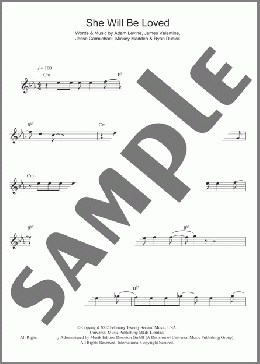 She Will Be Loved(Maroon 5) 楽譜 フルート ダウンロード