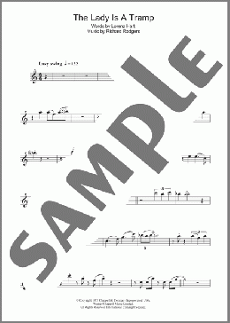 The Lady Is A Tramp(Frank Sinatra) 楽譜 テナーサックス（ソロ） ダウンロード