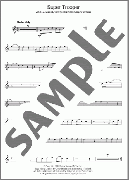 Super Trouper(ABBA) 楽譜 フルート ダウンロード